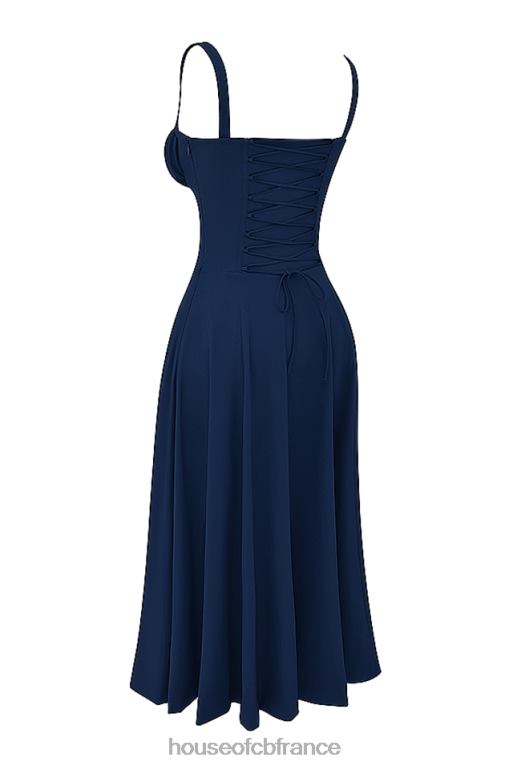 House of CB robe d\'été bustier carmen de la marine française N888H286 vêtements