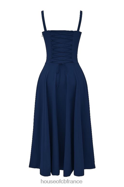 House of CB robe d\'été bustier carmen de la marine française N888H286 vêtements