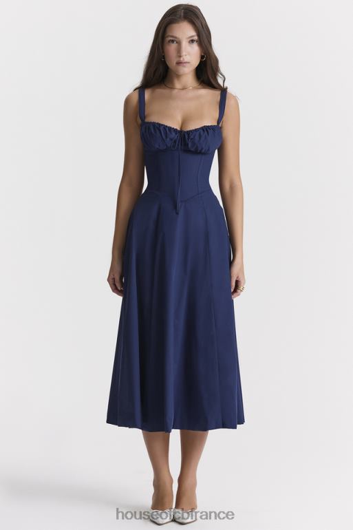 House of CB robe d\'été bustier carmen de la marine française N888H286 vêtements