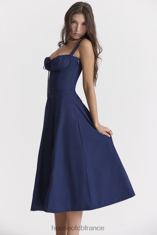 House of CB robe d\'été bustier carmen de la marine française N888H286 vêtements