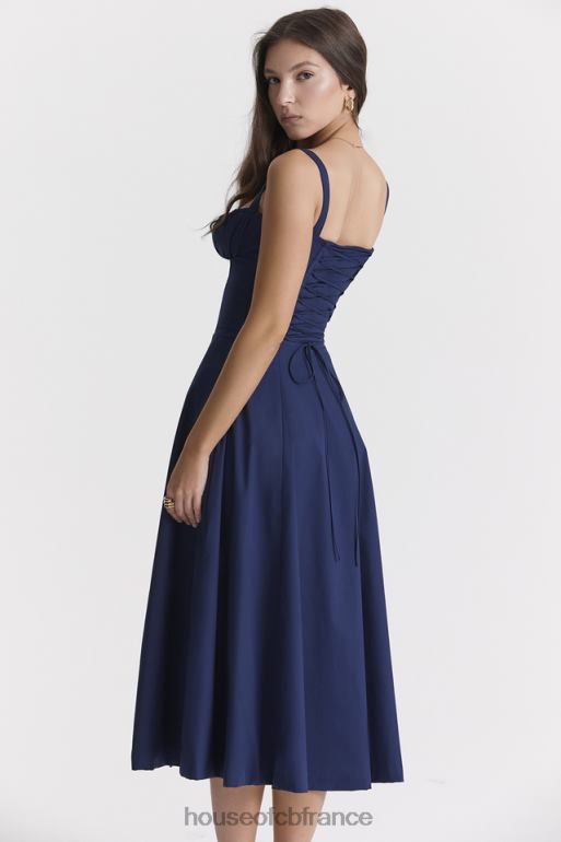House of CB robe d\'été bustier carmen de la marine française N888H286 vêtements