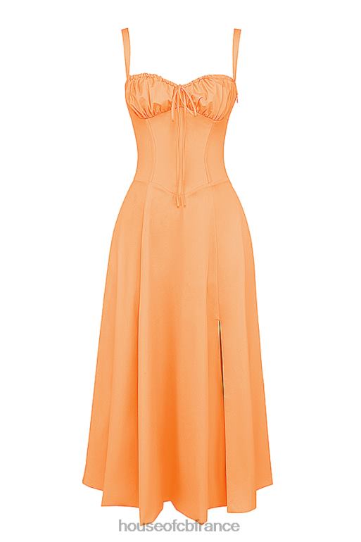 House of CB robe d\'été bustier carmen mandarine N888H188 vêtements