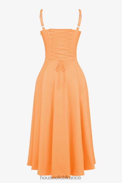 House of CB robe d\'été bustier carmen mandarine N888H188 vêtements