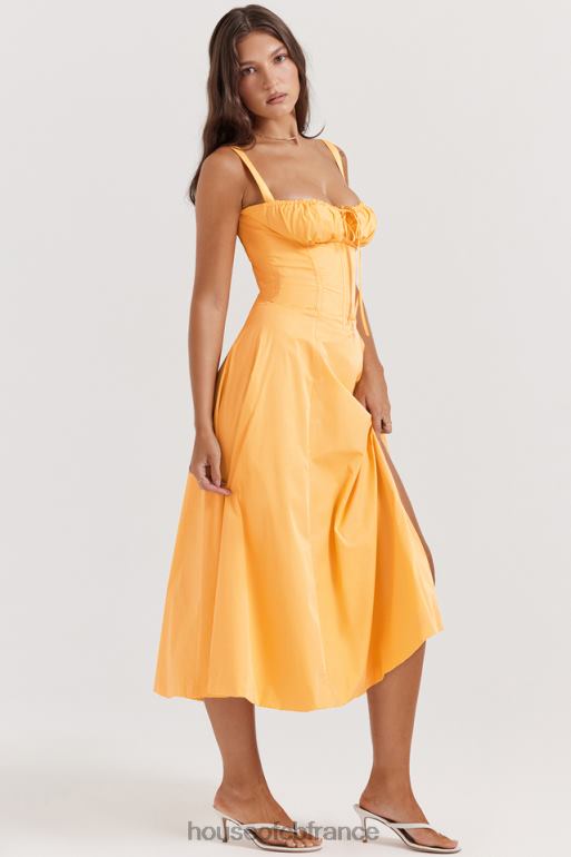 House of CB robe d\'été bustier carmen mandarine N888H188 vêtements