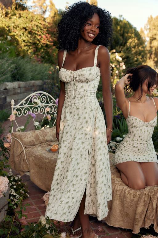 House of CB robe d\'été bustier à imprimé Carmen Garden N888H438 vêtements