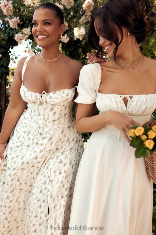House of CB robe d\'été bustier à imprimé Carmen Garden N888H438 vêtements