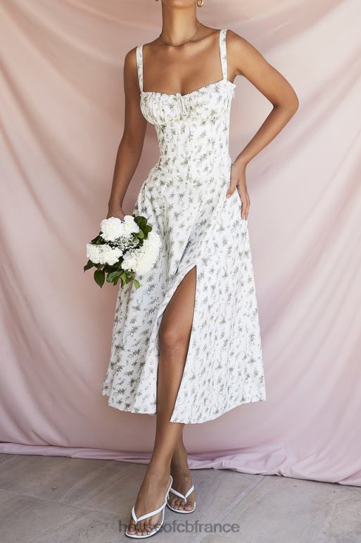 House of CB robe d\'été bustier à imprimé Carmen Garden N888H438 vêtements