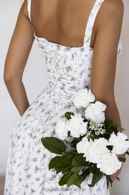 House of CB robe d\'été bustier à imprimé Carmen Garden N888H438 vêtements