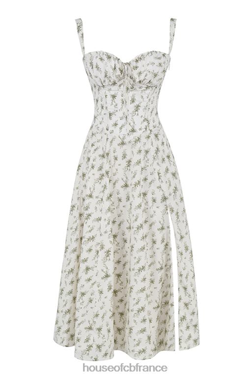 House of CB robe d\'été bustier à imprimé Carmen Garden N888H438 vêtements