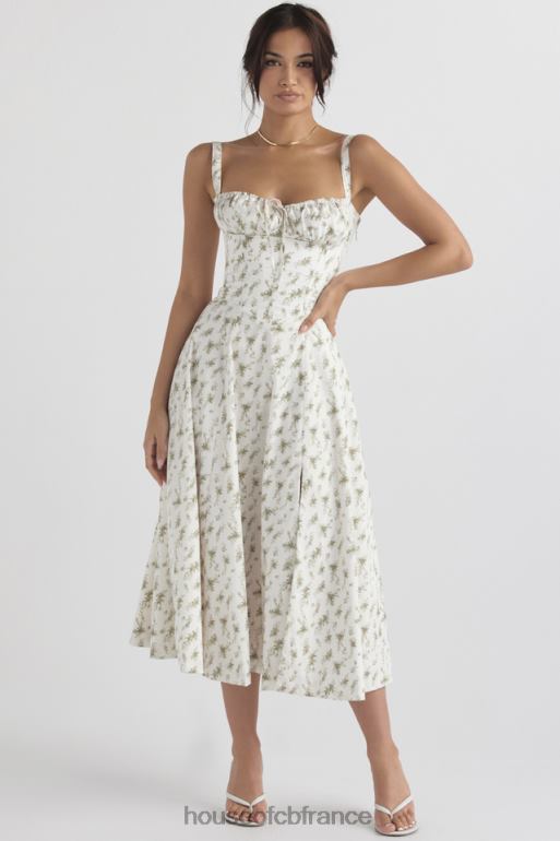 House of CB robe d\'été bustier à imprimé Carmen Garden N888H438 vêtements