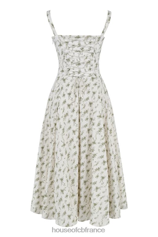 House of CB robe d\'été bustier à imprimé Carmen Garden N888H438 vêtements