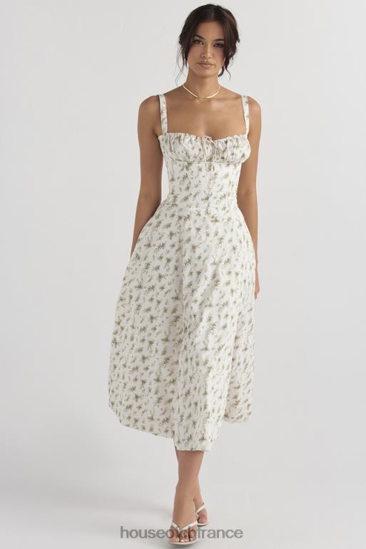 House of CB robe d\'été bustier à imprimé Carmen Garden N888H438 vêtements