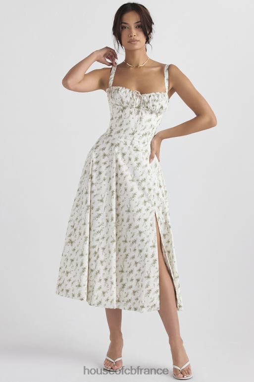 House of CB robe d\'été bustier à imprimé Carmen Garden N888H438 vêtements