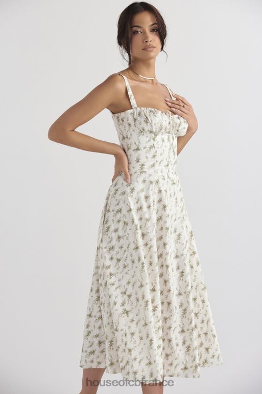 House of CB robe d\'été bustier à imprimé Carmen Garden N888H438 vêtements