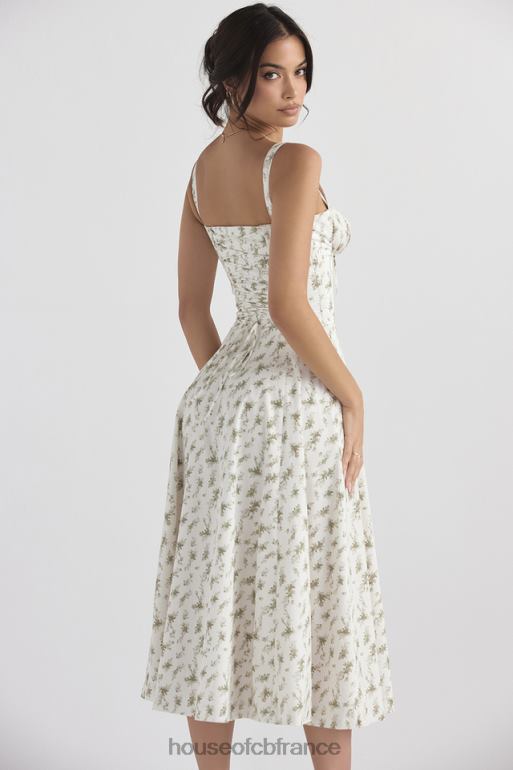 House of CB robe d\'été bustier à imprimé Carmen Garden N888H438 vêtements