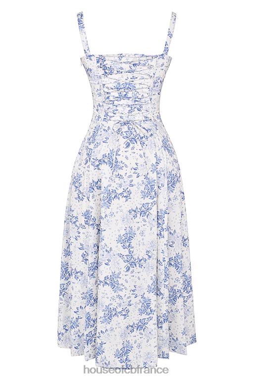 House of CB robe d\'été bustier à imprimé bleu Carmen N888H260 vêtements