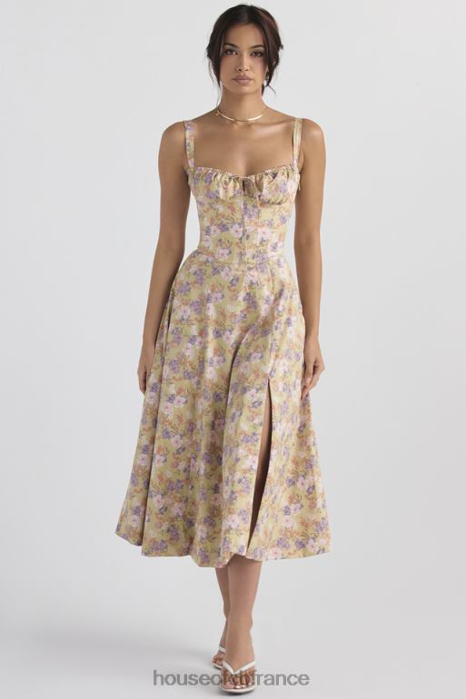 House of CB robe d\'été bustier à imprimé pivoine Carmen N888H429 vêtements