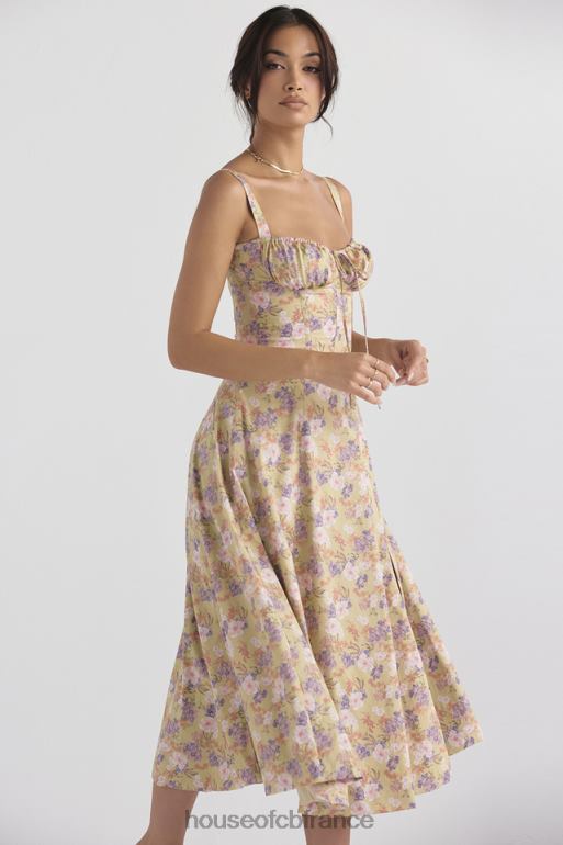 House of CB robe d\'été bustier à imprimé pivoine Carmen N888H429 vêtements