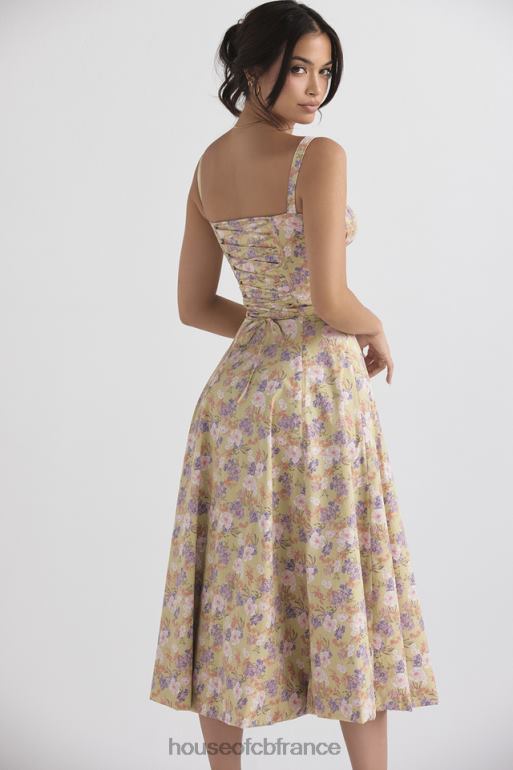 House of CB robe d\'été bustier à imprimé pivoine Carmen N888H429 vêtements