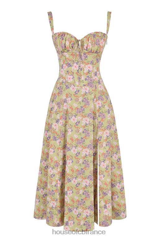 House of CB robe d\'été bustier à imprimé pivoine Carmen N888H429 vêtements