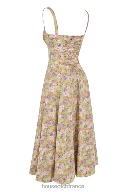 House of CB robe d\'été bustier à imprimé pivoine Carmen N888H429 vêtements