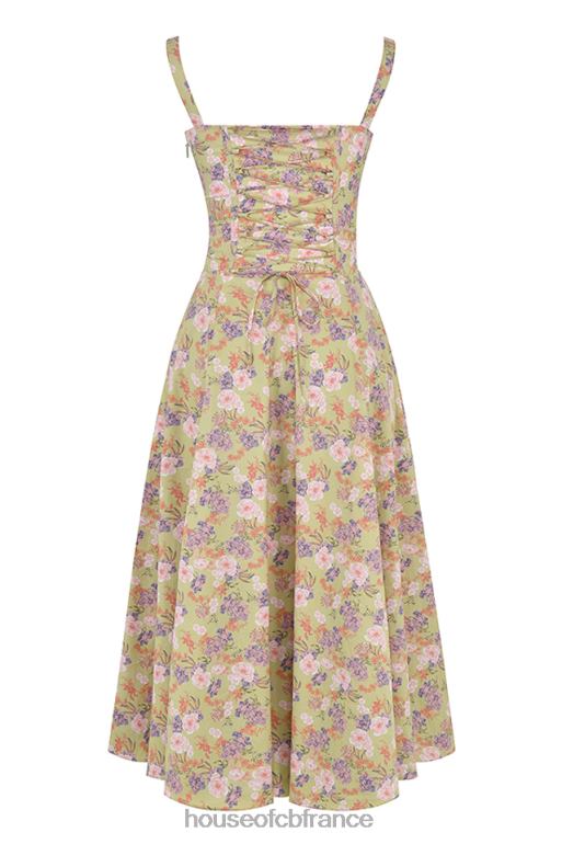 House of CB robe d\'été bustier à imprimé pivoine Carmen N888H429 vêtements