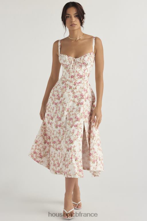 House of CB robe d\'été bustier à imprimé rose Carmen N888H436 vêtements