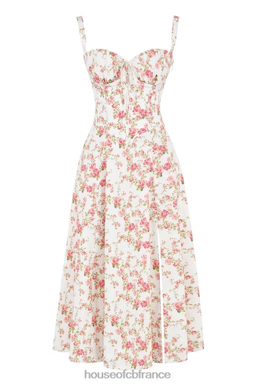 House of CB robe d\'été bustier à imprimé rose Carmen N888H436 vêtements