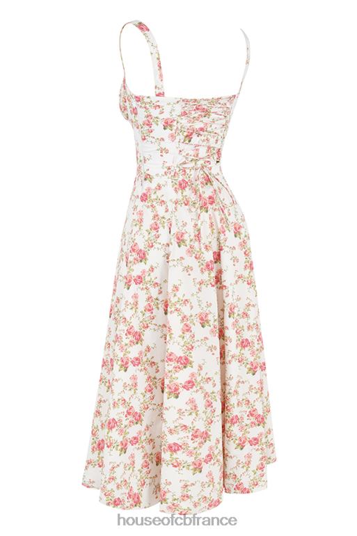 House of CB robe d\'été bustier à imprimé rose Carmen N888H436 vêtements
