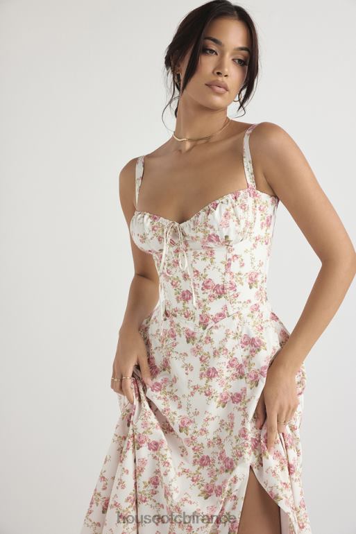 House of CB robe d\'été bustier à imprimé rose Carmen N888H436 vêtements