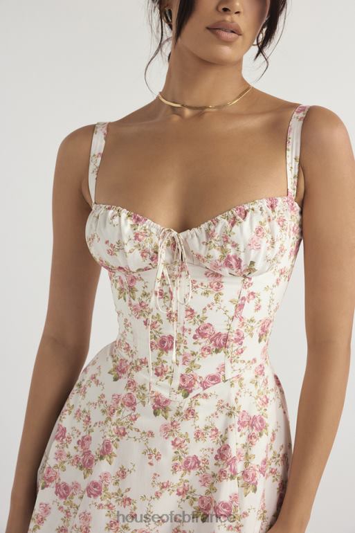 House of CB robe d\'été bustier à imprimé rose Carmen N888H436 vêtements