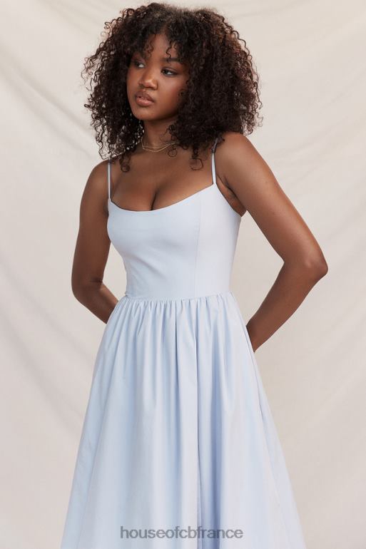 House of CB robe d\'été corset bleu doux lolita N888H212 vêtements