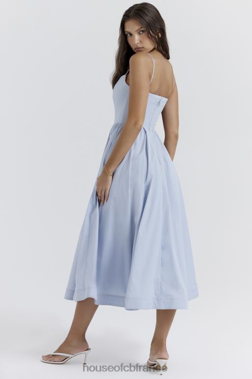 House of CB robe d\'été corset bleu doux lolita N888H212 vêtements