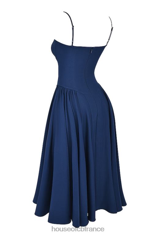 House of CB robe d\'été corset samaria marine française N888H154 vêtements