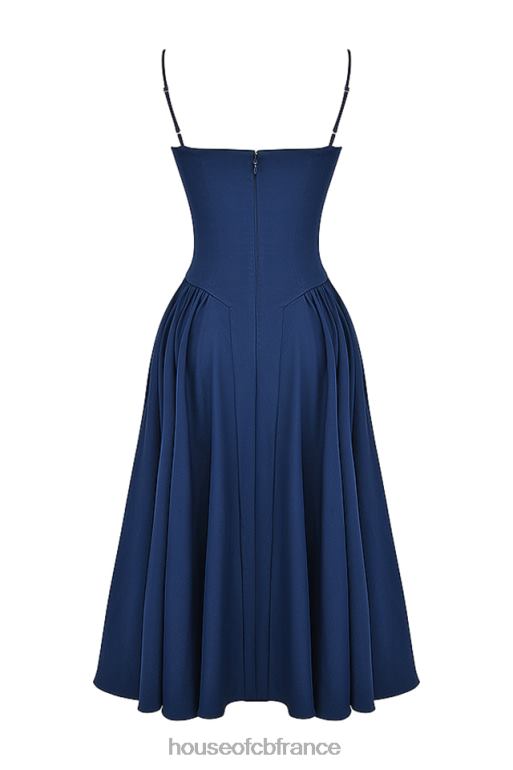 House of CB robe d\'été corset samaria marine française N888H154 vêtements
