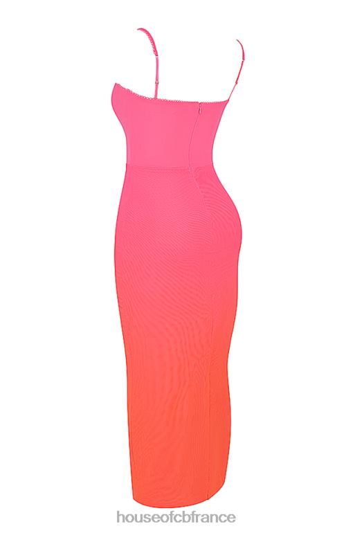 House of CB robe longue calista ombre flamme N888H184 vêtements
