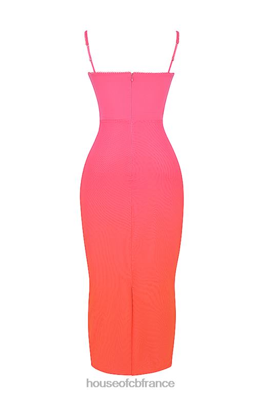 House of CB robe longue calista ombre flamme N888H184 vêtements
