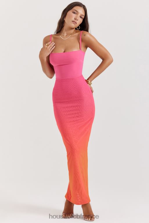 House of CB robe longue calista ombre flamme N888H184 vêtements