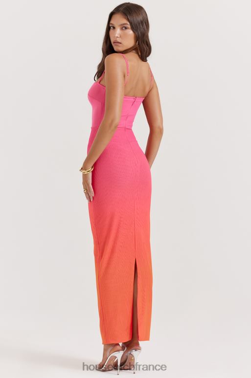 House of CB robe longue calista ombre flamme N888H184 vêtements