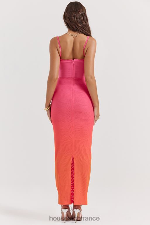 House of CB robe longue calista ombre flamme N888H184 vêtements