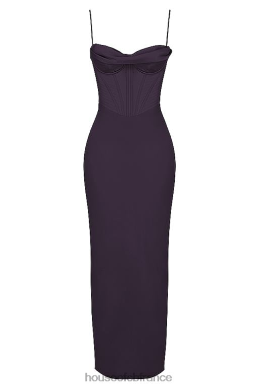 House of CB robe longue corset Charmaine Night Shade N888H380 vêtements