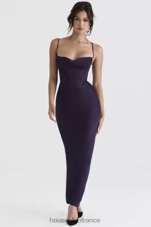 House of CB robe longue corset Charmaine Night Shade N888H380 vêtements