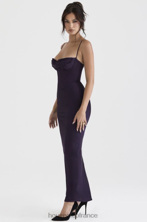House of CB robe longue corset Charmaine Night Shade N888H380 vêtements