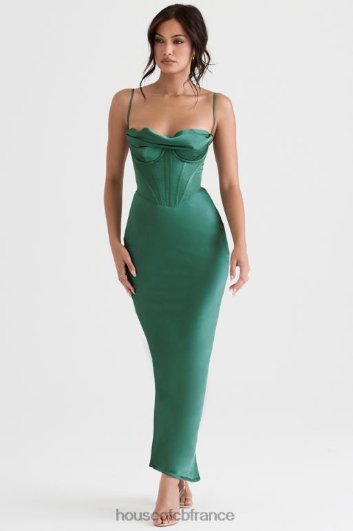 House of CB robe longue corset charmaine forest N888H394 vêtements