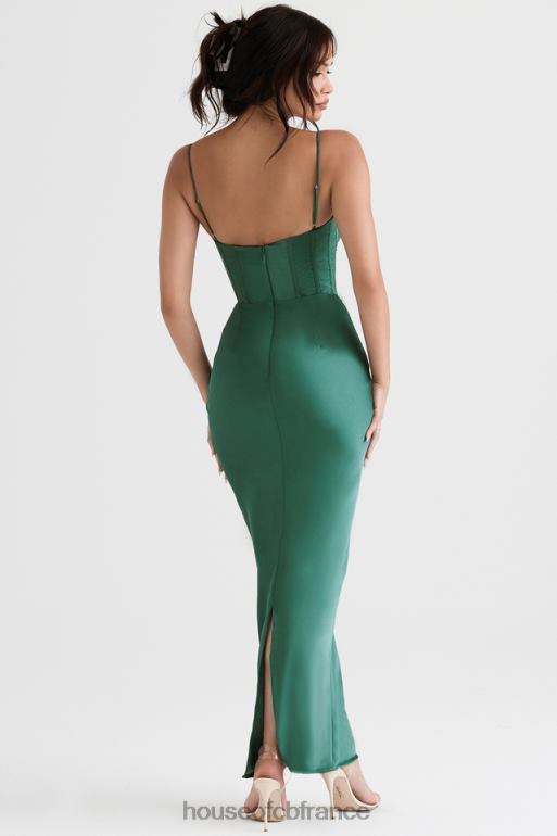 House of CB robe longue corset charmaine forest N888H394 vêtements