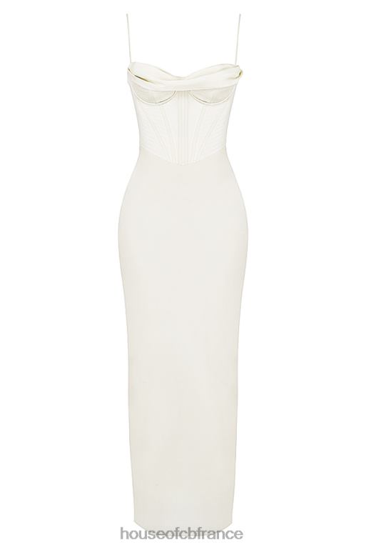 House of CB robe longue corset ivoire charmaine N888H527 vêtements