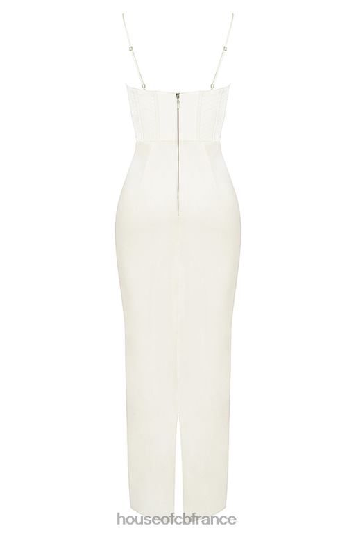 House of CB robe longue corset ivoire charmaine N888H527 vêtements