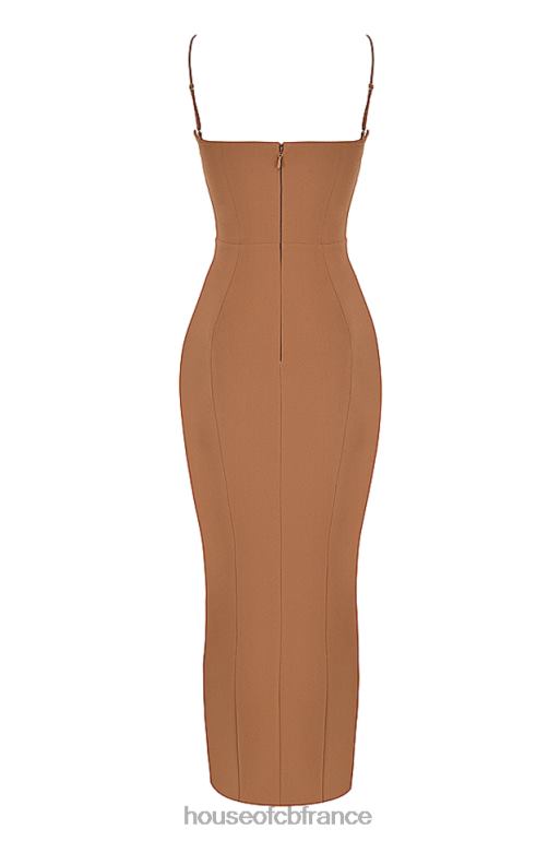 House of CB robe longue corset jaida toast N888H446 vêtements