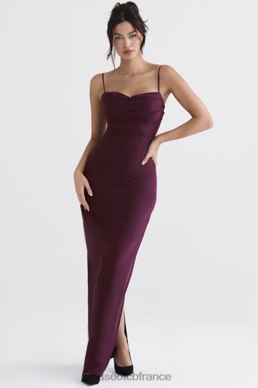 House of CB robe longue corset lani merlot N888H324 vêtements