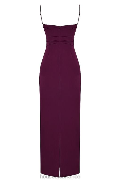 House of CB robe longue corset lani merlot N888H324 vêtements